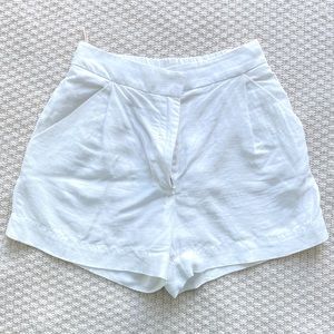 Aritzia Wilfred Fable Linen Short White